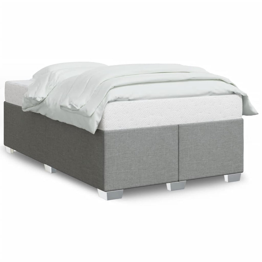 Bedframe stof lichtgrijs 120x190 cm