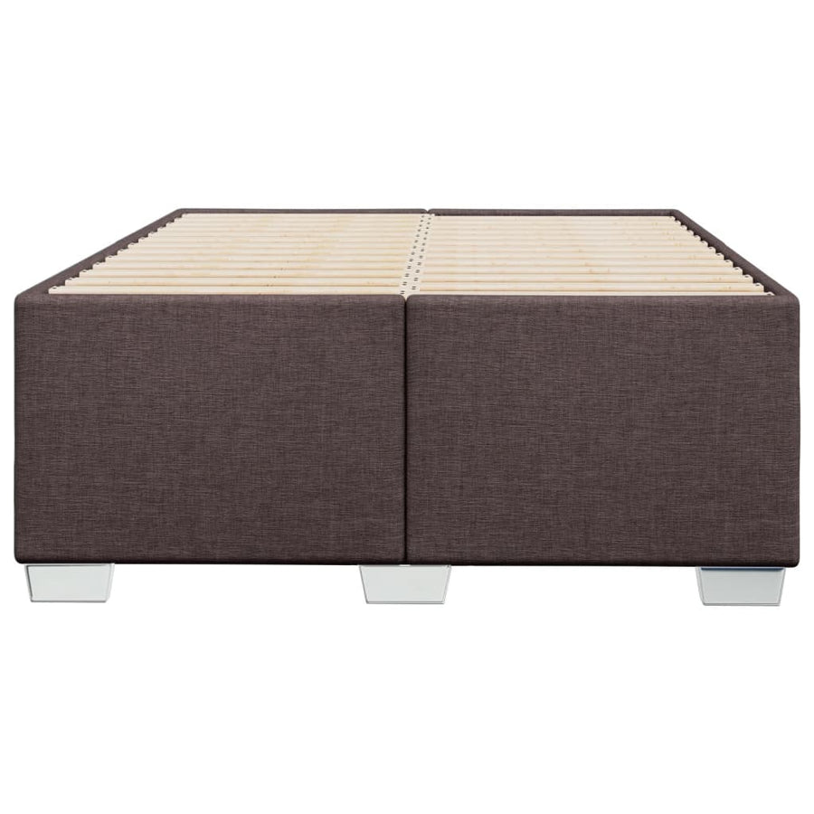 Bedframe stof donkerbruin 120x190 cm