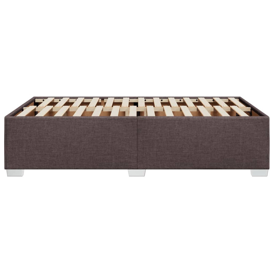 Bedframe stof donkerbruin 120x190 cm