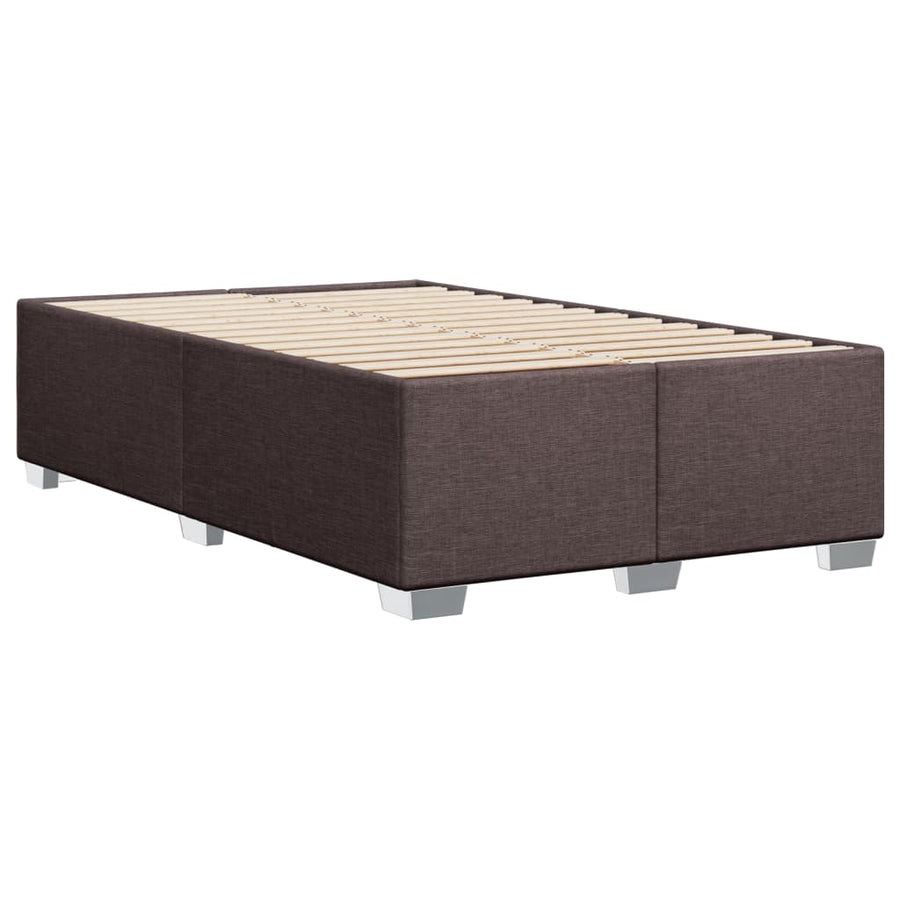 Bedframe stof donkerbruin 120x190 cm