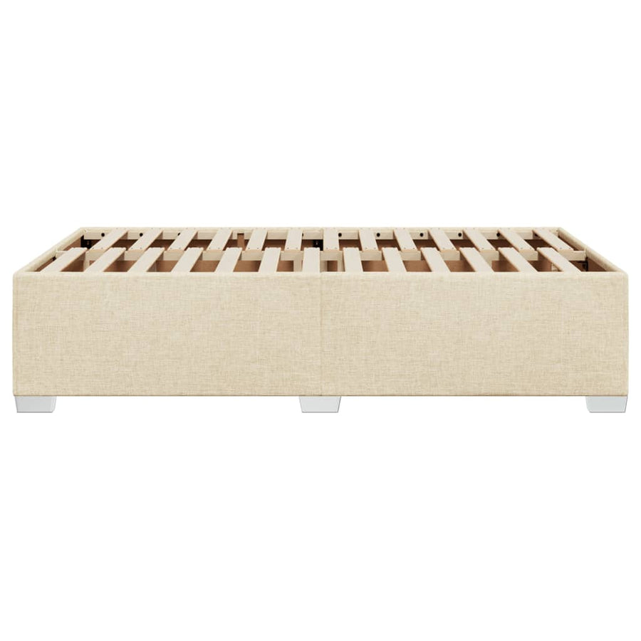 Bedframe stof crèmekleurig 120x190 cm