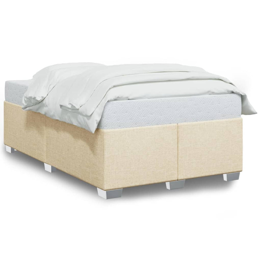 Bedframe stof crèmekleurig 120x190 cm