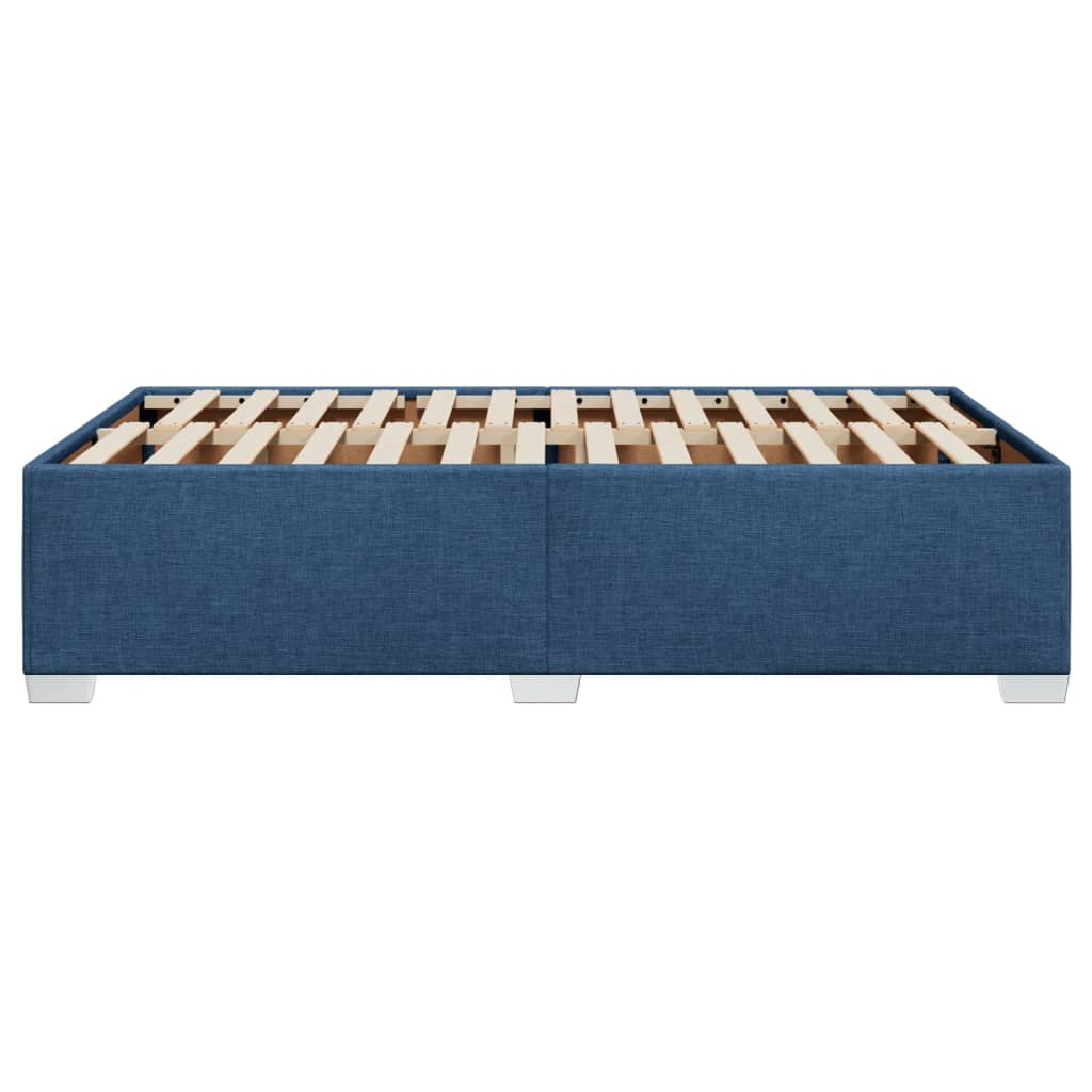 Bedframe stof blauw 120x190 cm