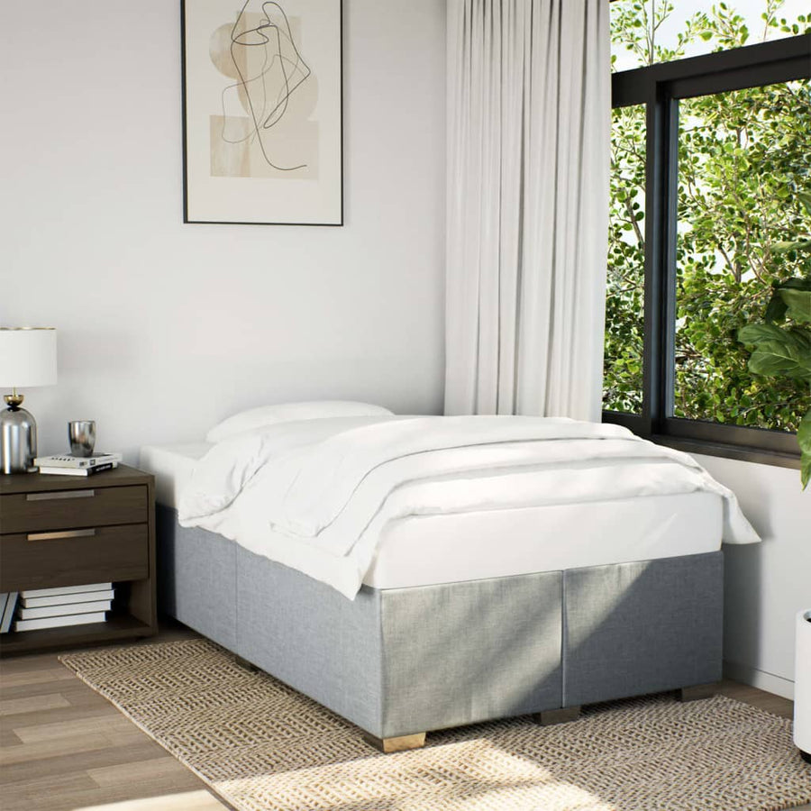 Bedframe stof lichtgrijs 120x200 cm