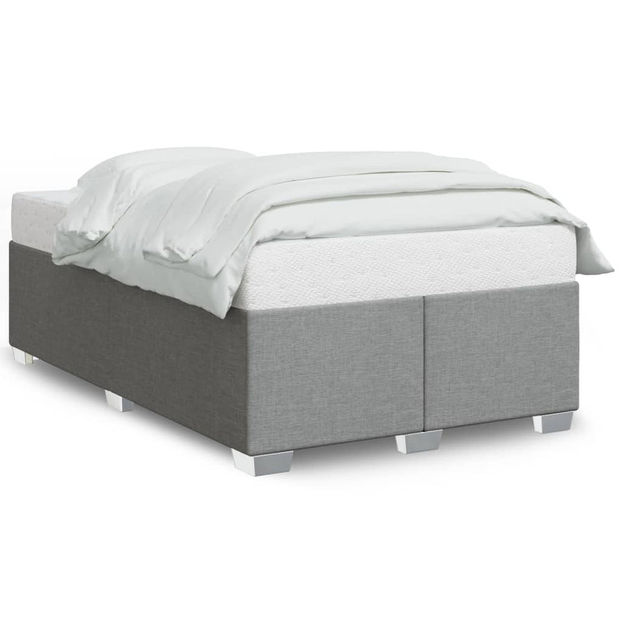 Bedframe stof lichtgrijs 120x200 cm
