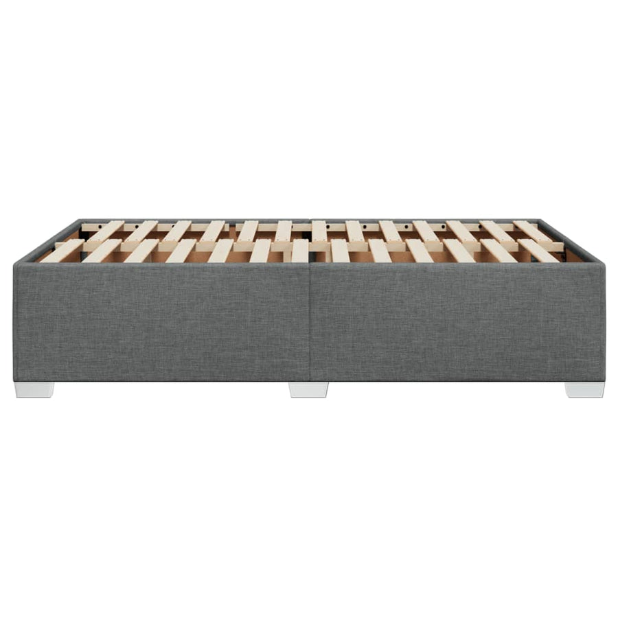 Bedframe stof donkergrijs 120x200 cm