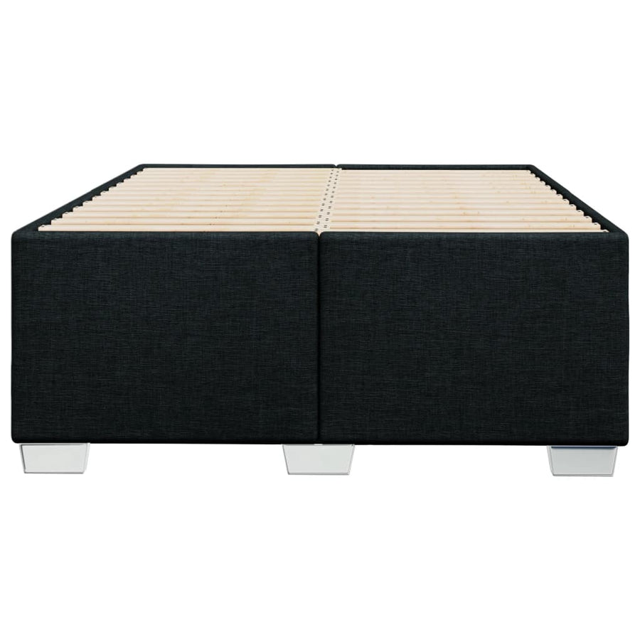 Bedframe stof zwart 120x200 cm