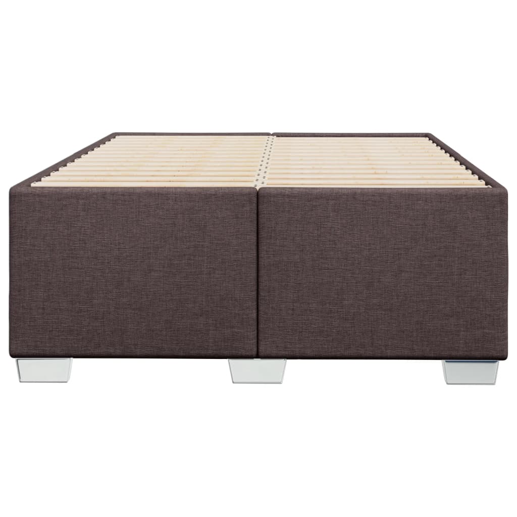 Bedframe stof donkerbruin 120x200 cm