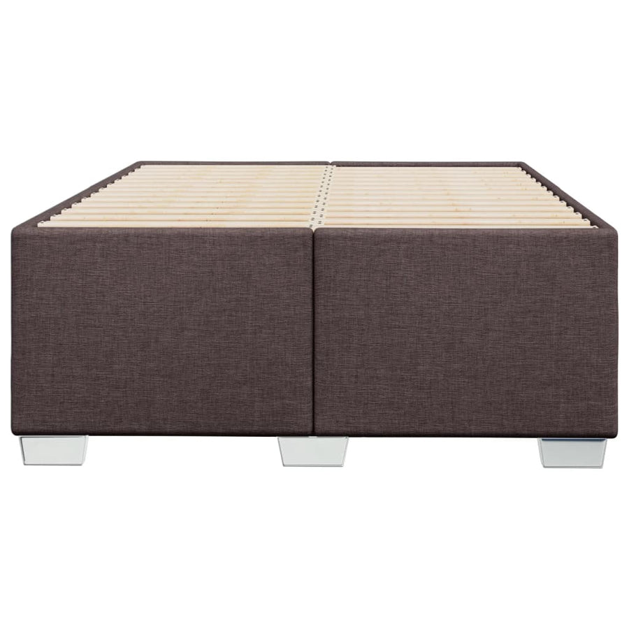 Bedframe stof donkerbruin 120x200 cm