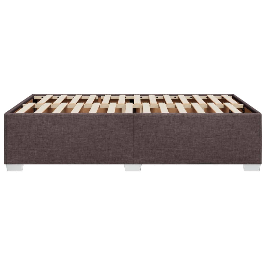 Bedframe stof donkerbruin 120x200 cm