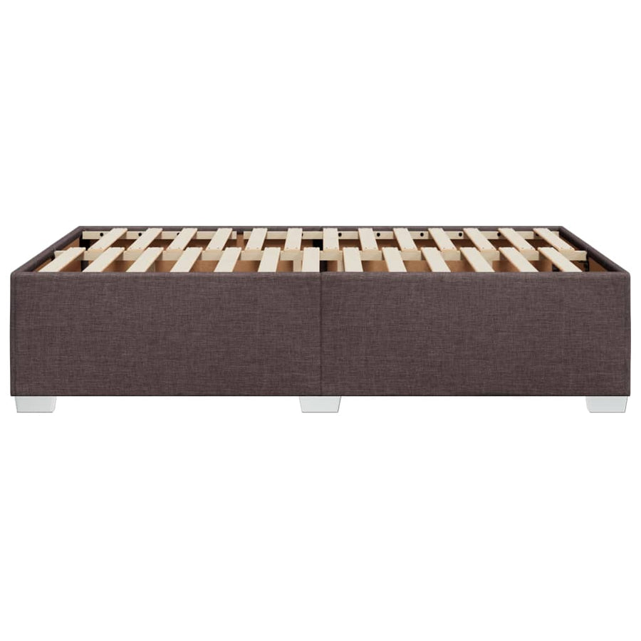 Bedframe stof donkerbruin 120x200 cm