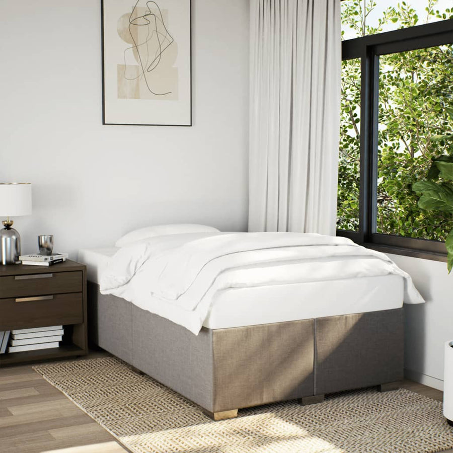 Bedframe stof taupe 120x200 cm