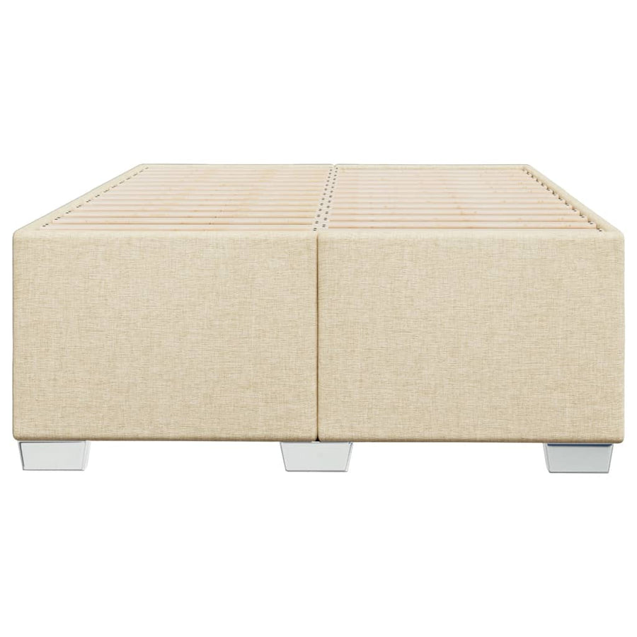 Bedframe stof crèmekleurig 120x200 cm