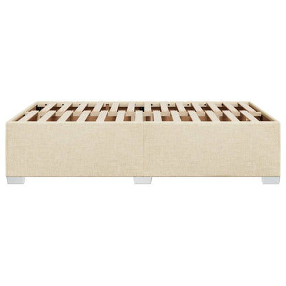 Bedframe stof crèmekleurig 120x200 cm