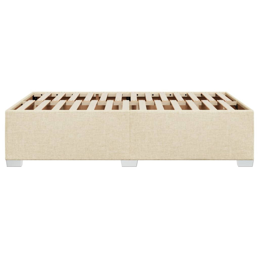 Bedframe stof crèmekleurig 120x200 cm