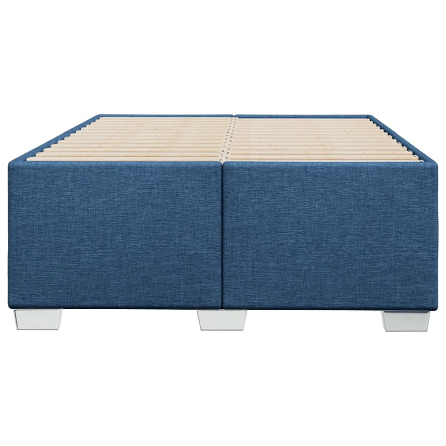 Bedframe stof blauw 120x200 cm