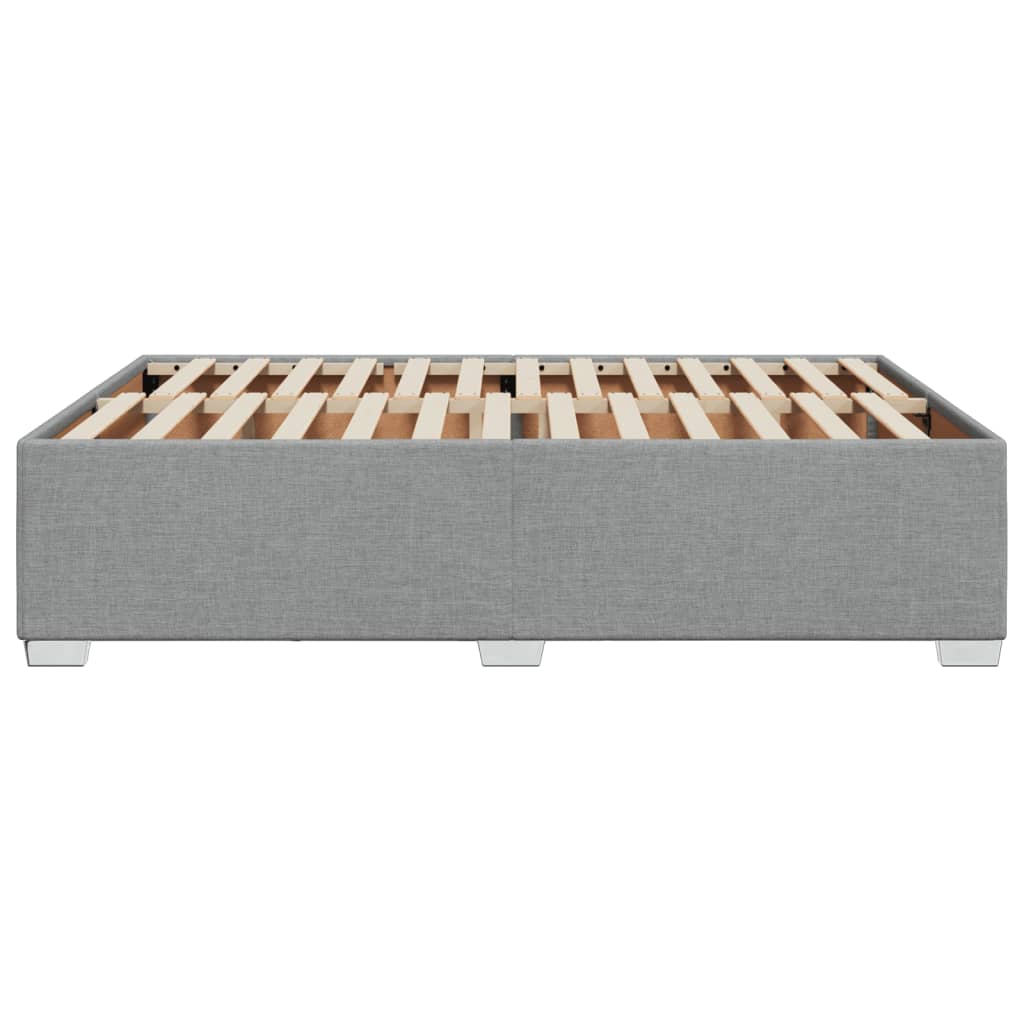 Bedframe stof lichtgrijs 140x190 cm