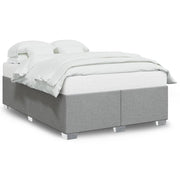 Bedframe zonder matras stof lichtgrijs 140x190 cm