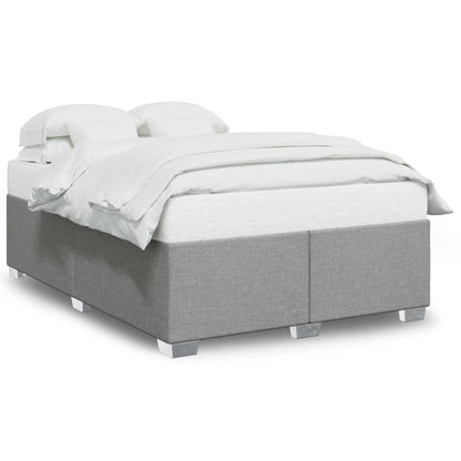 Bedframe stof lichtgrijs 140x190 cm