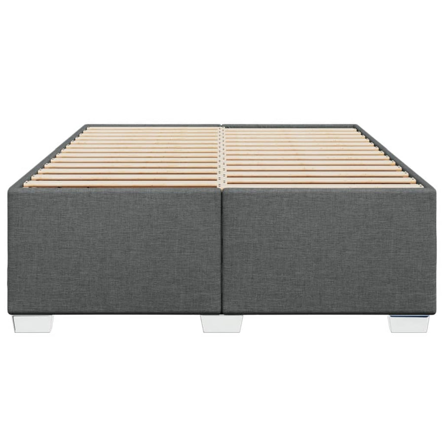 Bedframe stof donkergrijs 140x190 cm