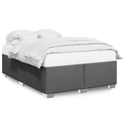 Bedframe stof donkergrijs 140x190 cm