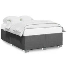 Bedframe stof donkergrijs 140x190 cm