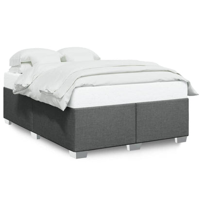 Bedframe stof donkergrijs 140x190 cm