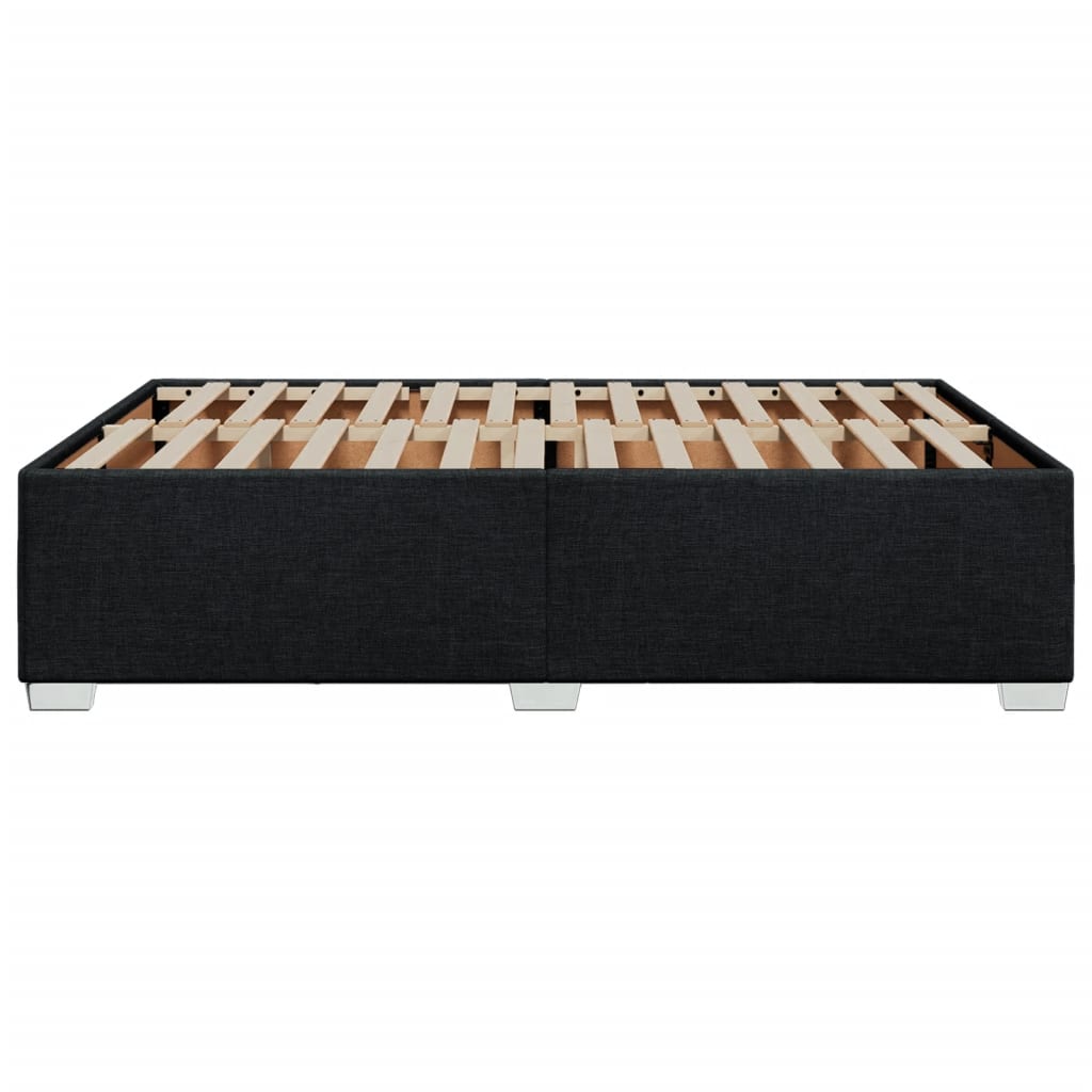 Bedframe stof zwart 140x190 cm