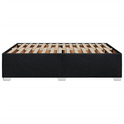 Bedframe stof zwart 140x190 cm