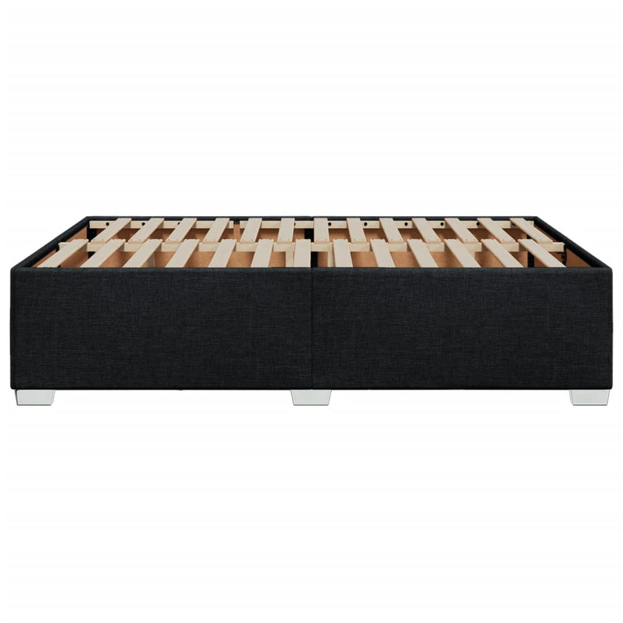 Bedframe stof zwart 140x190 cm