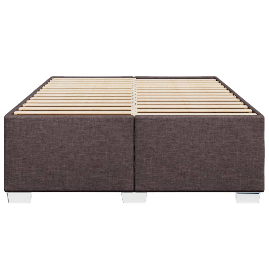 Bedframe stof donkerbruin 140x190 cm