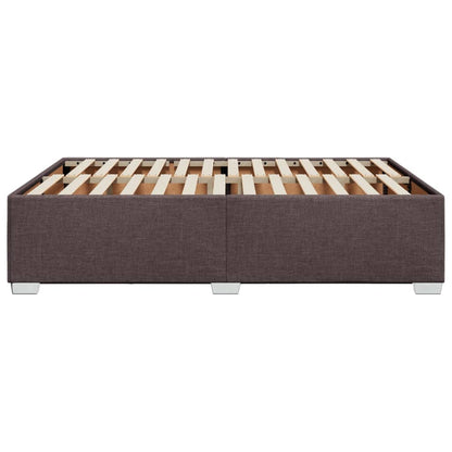 Bedframe stof donkerbruin 140x190 cm