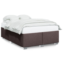 Bedframe stof donkerbruin 140x190 cm