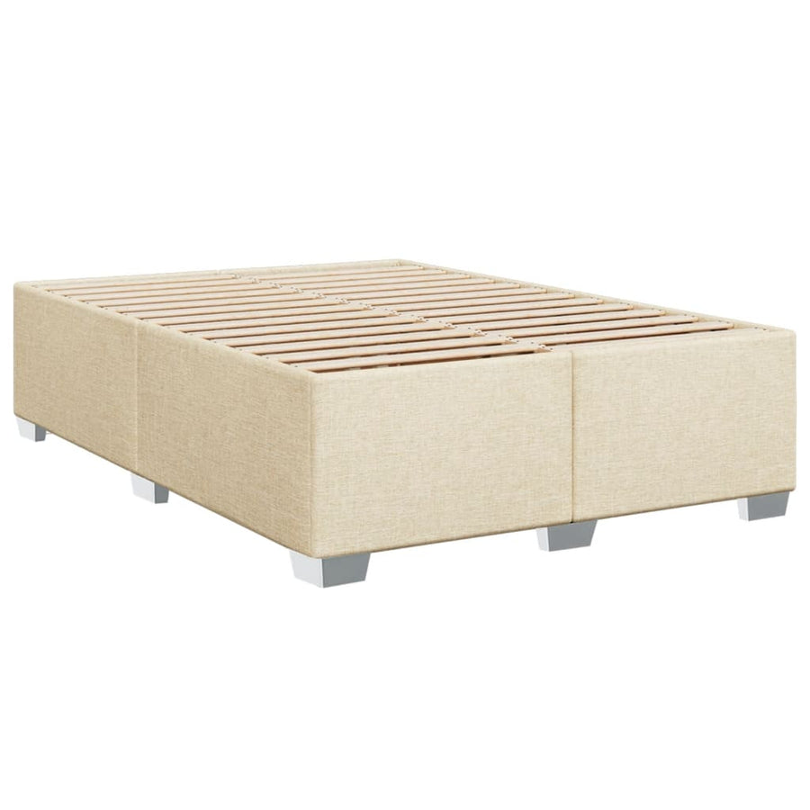 Bedframe stof crèmekleurig 140x190 cm