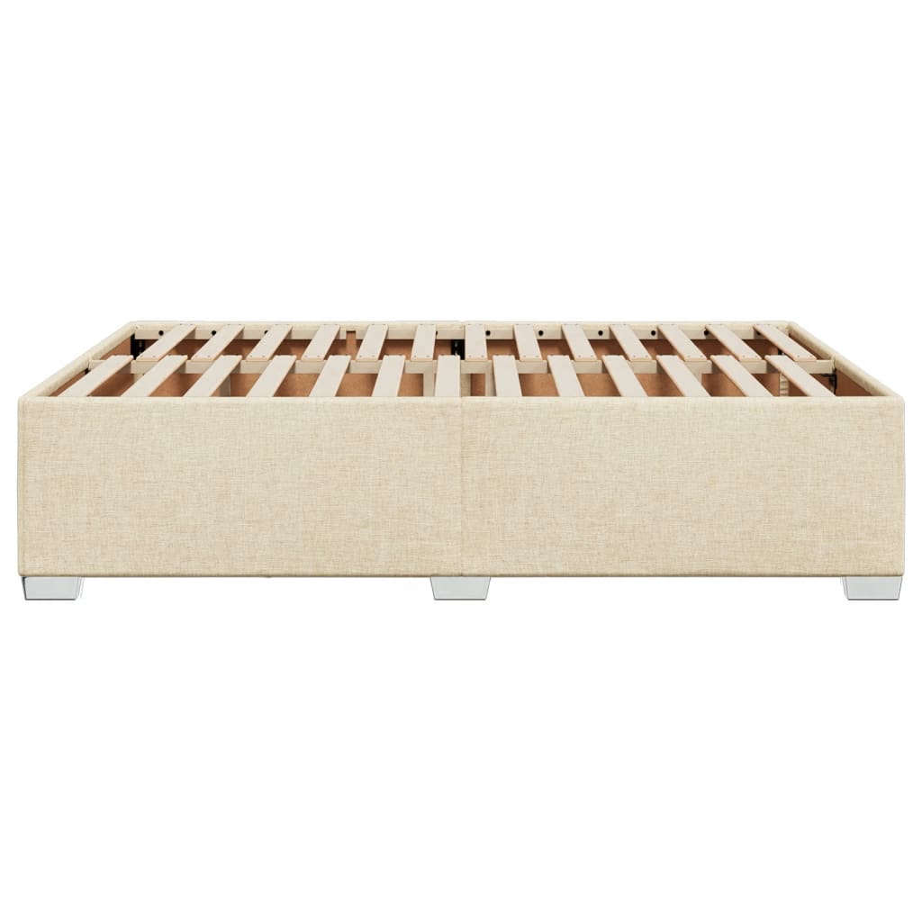 Bedframe stof crèmekleurig 140x190 cm