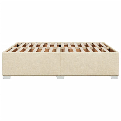 Bedframe stof crèmekleurig 140x190 cm
