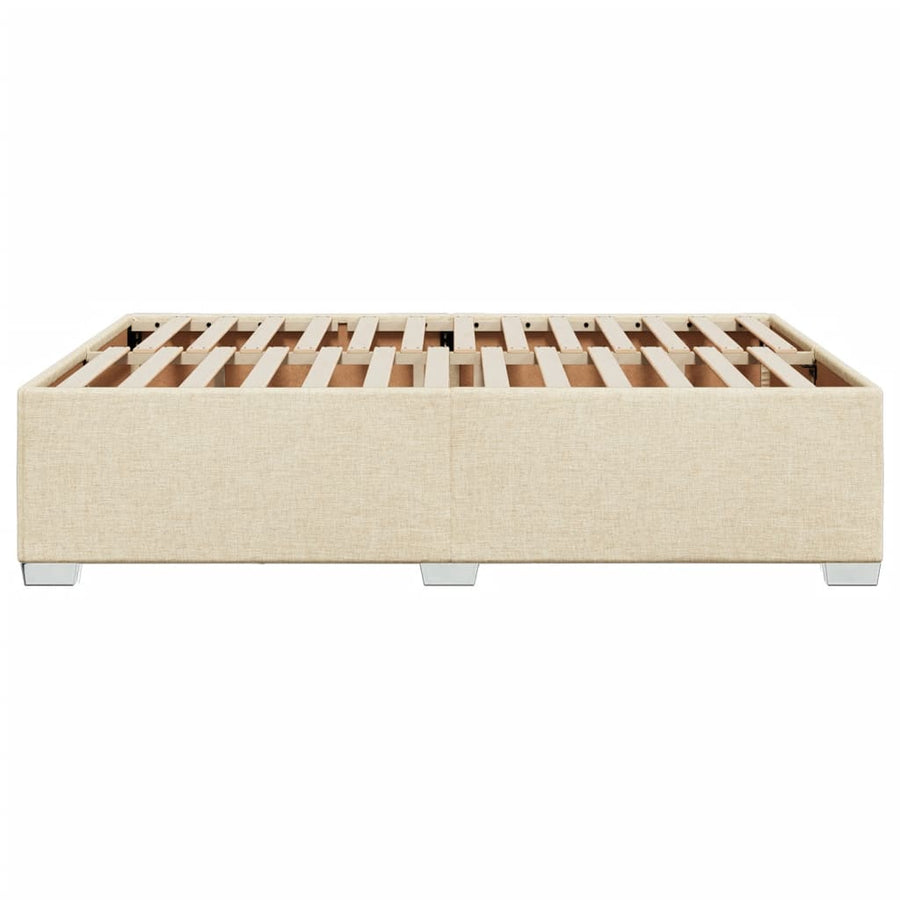 Bedframe stof crèmekleurig 140x190 cm