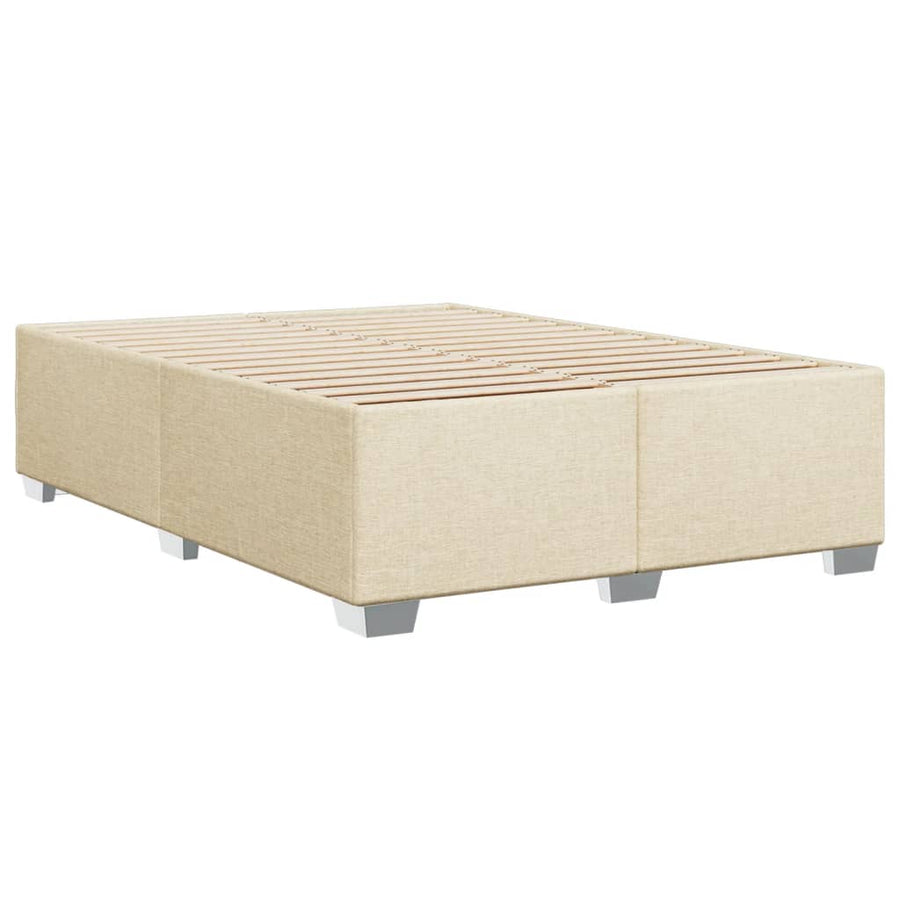 Bedframe stof crèmekleurig 140x190 cm