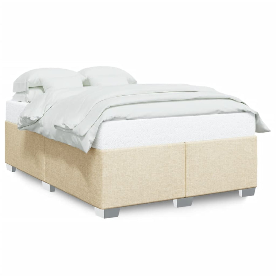 Bedframe stof crèmekleurig 140x190 cm