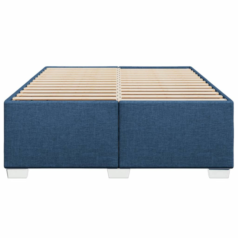Bedframe stof blauw 140x190 cm