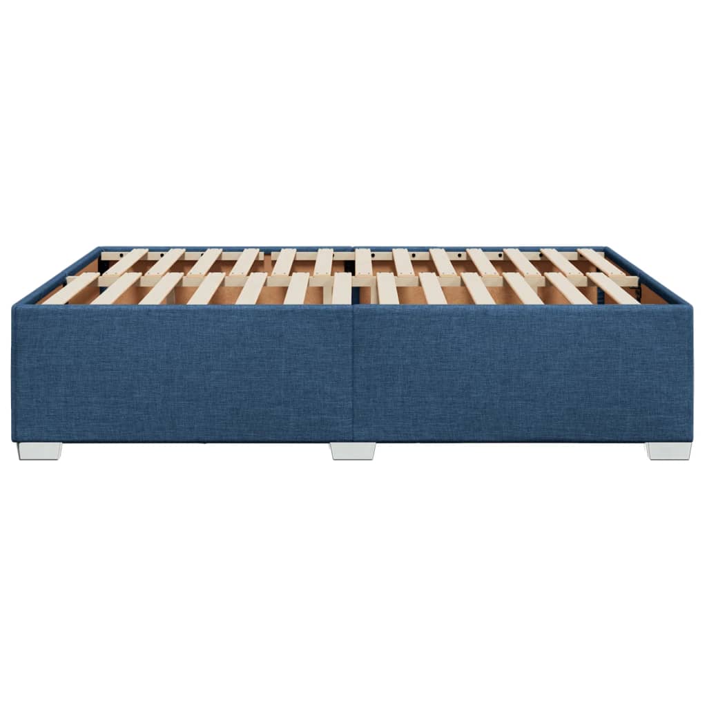 Bedframe stof blauw 140x190 cm