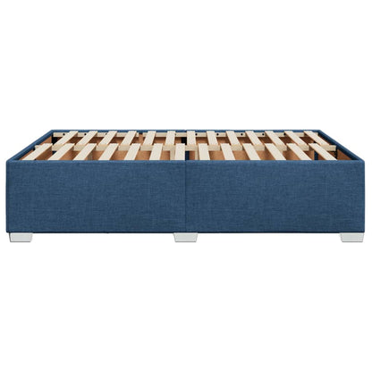 Bedframe stof blauw 140x190 cm