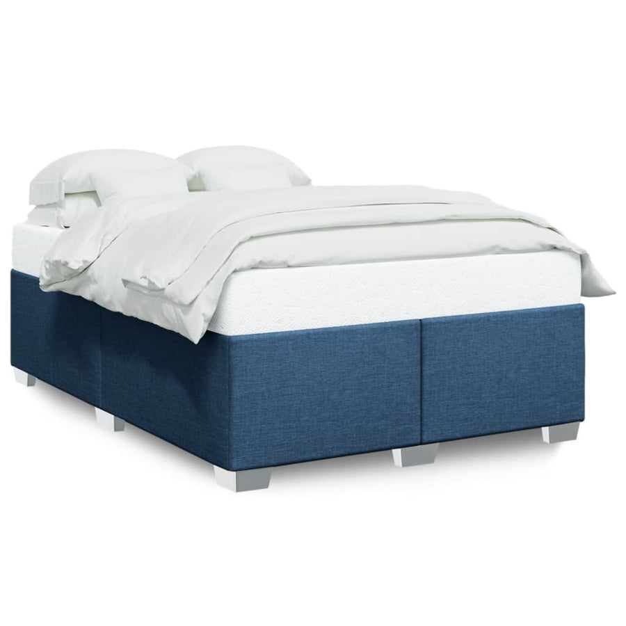 Bedframe stof blauw 140x190 cm