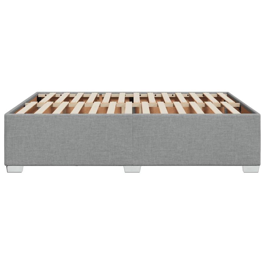 Bedframe stof lichtgrijs 140x200 cm