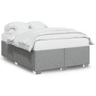 Bedframe 140x200 cm stof lichtgrijs