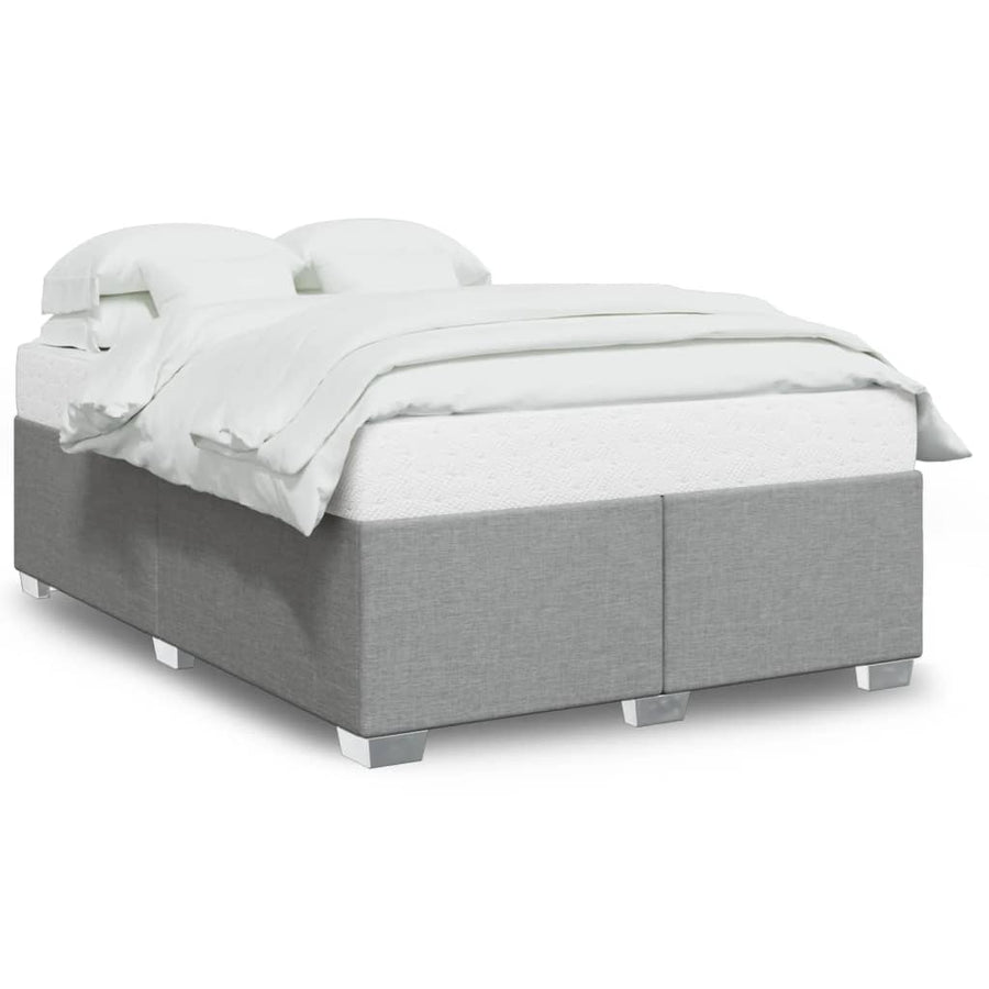 Bedframe stof lichtgrijs 140x200 cm