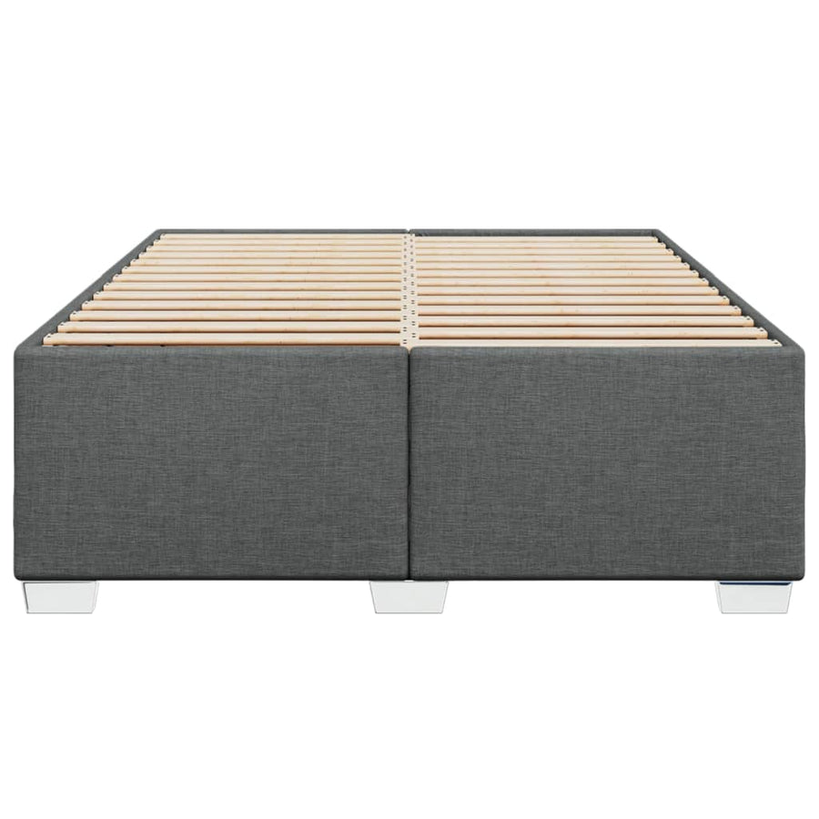 Bedframe stof donkergrijs 140x200 cm