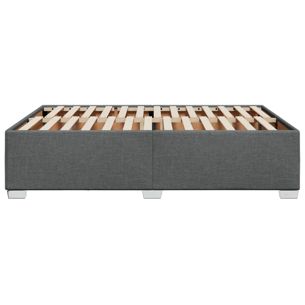 Bedframe stof donkergrijs 140x200 cm