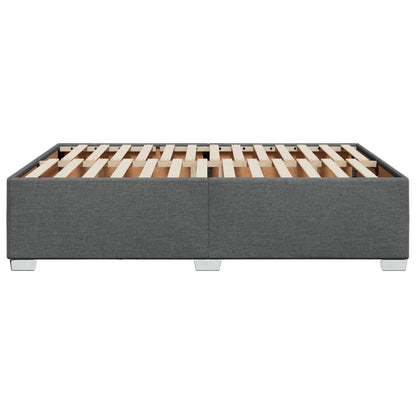 Bedframe stof donkergrijs 140x200 cm