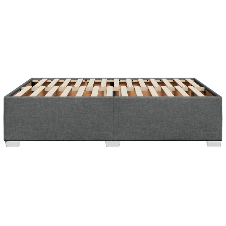 Bedframe stof donkergrijs 140x200 cm